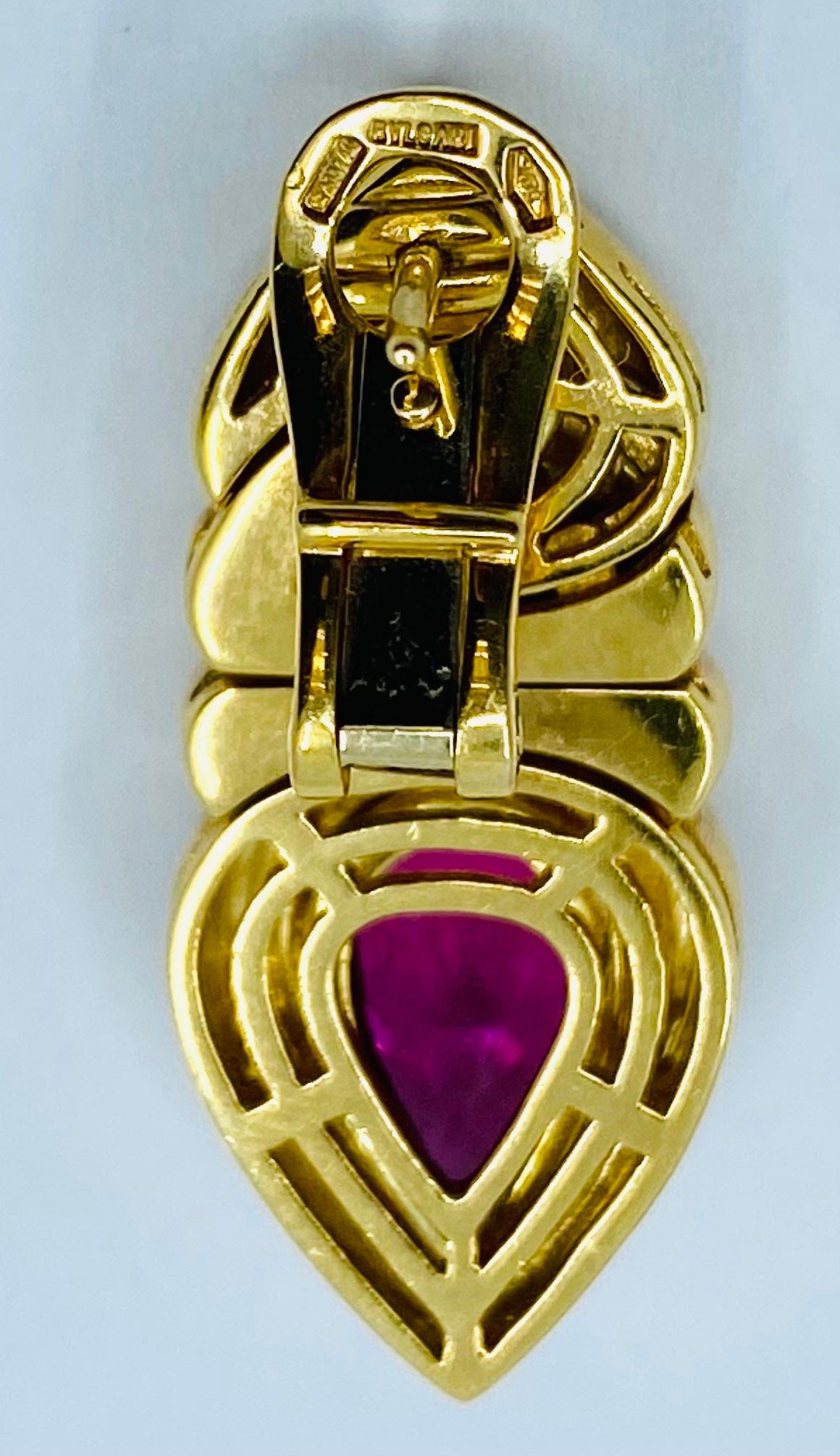 Bulgari Doppio Cuore Tourmaline Earrings 3