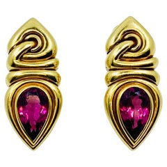 Bulgari Doppio Cuore Tourmaline Earrings