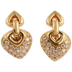 Bulgari Doppio Diamond Earrings with Additional Drops