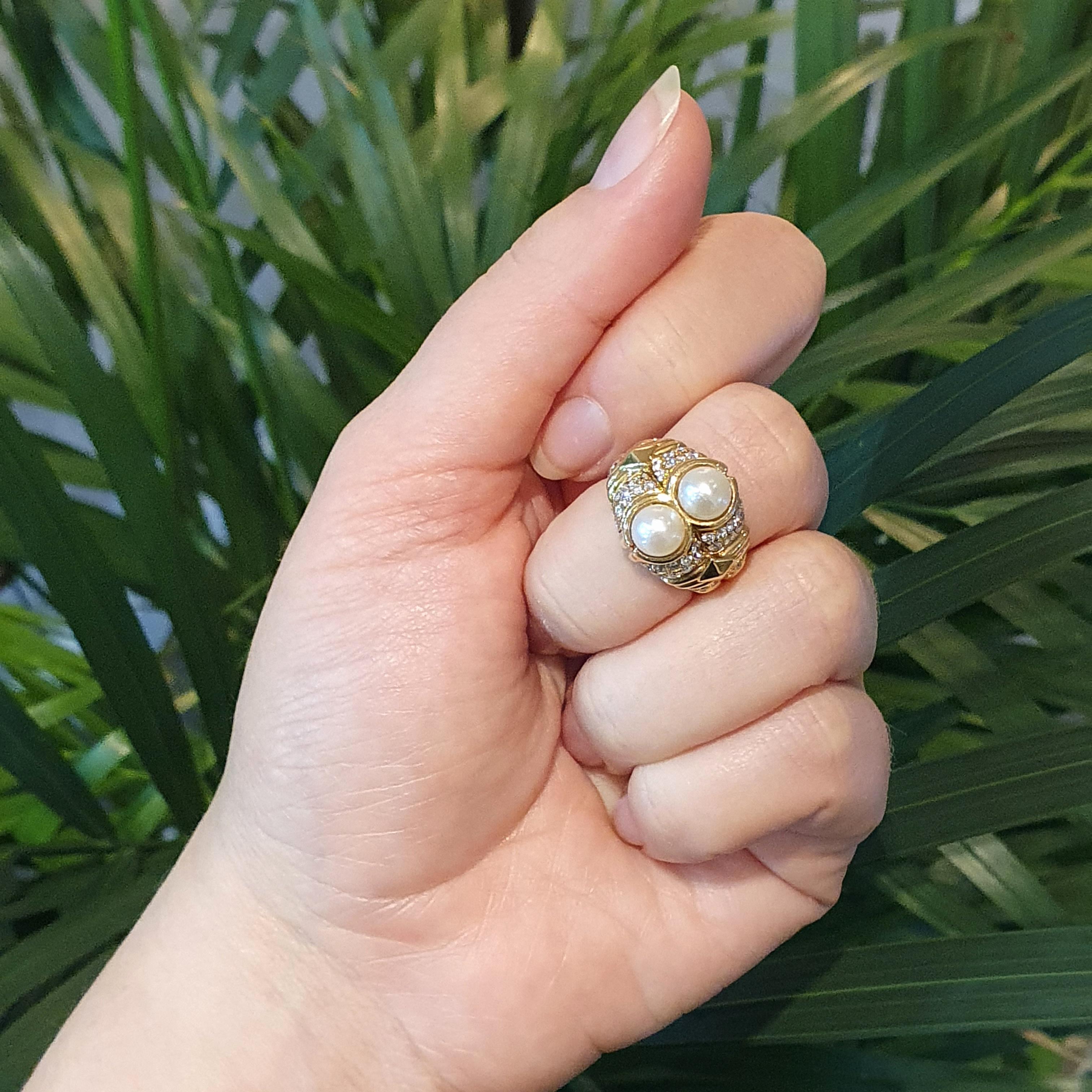 bvlgari pearl ring