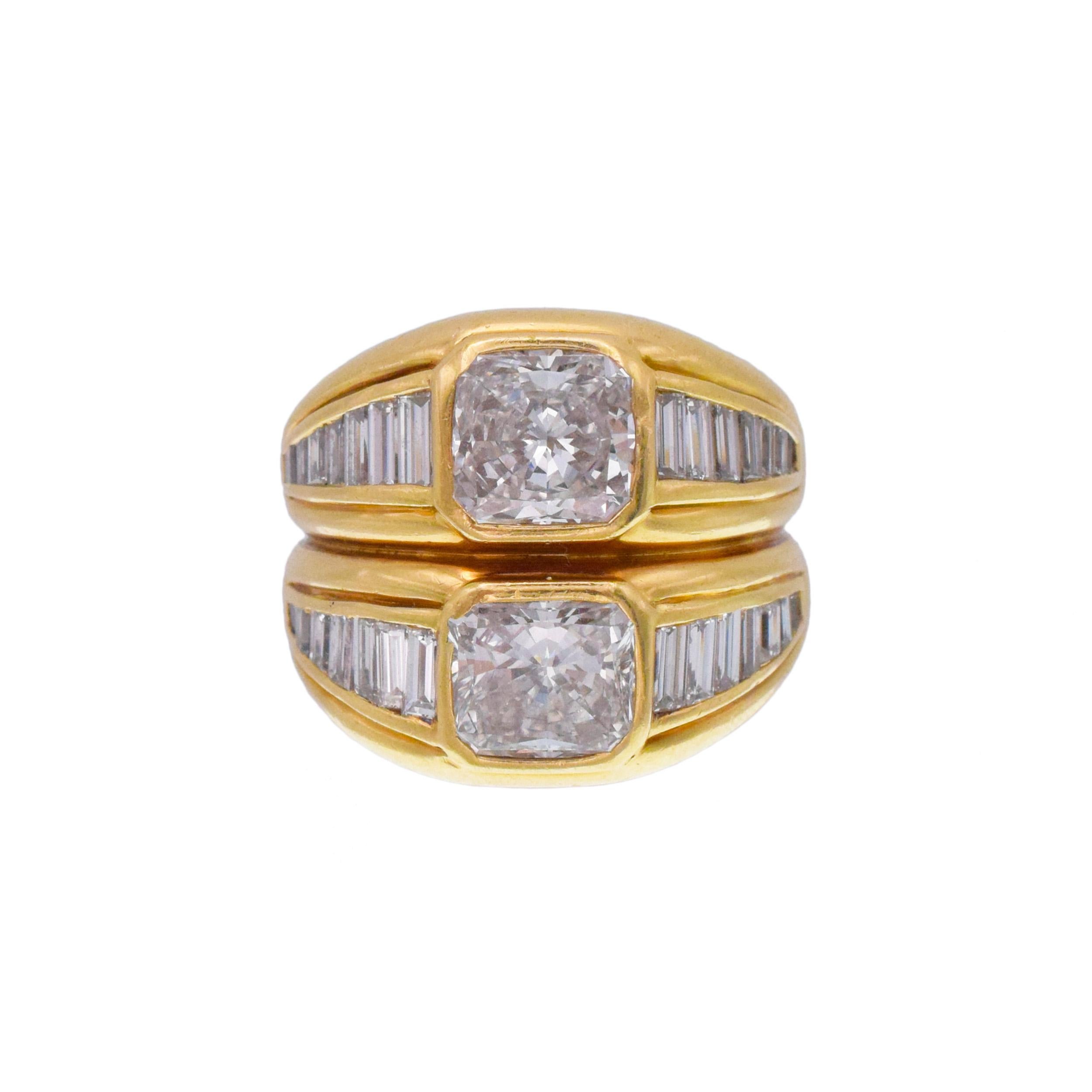 Artista Anello Bulgari con doppio diamante I in vendita