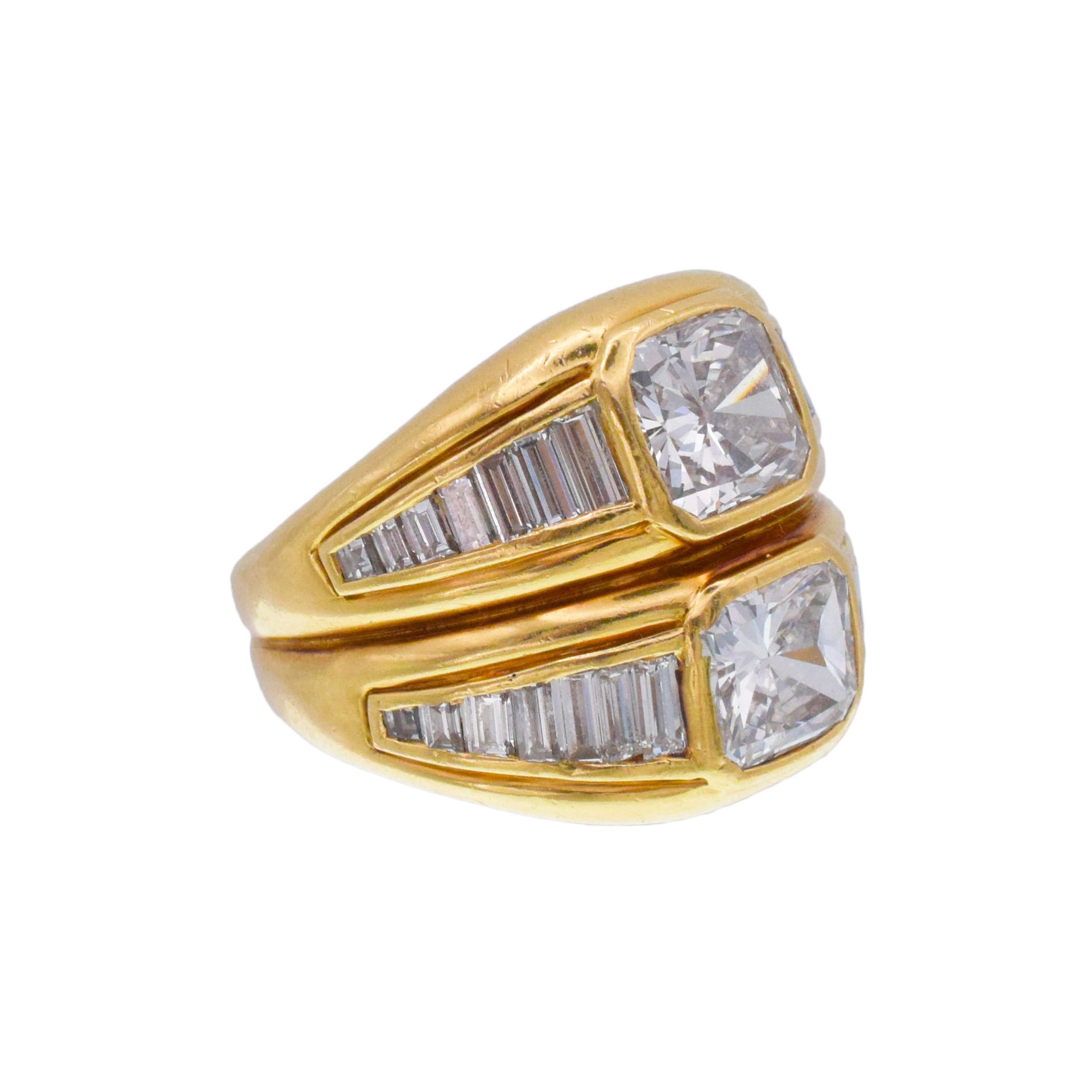 Anello Bulgari con doppio diamante I in vendita 2