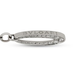 Bulgari Elysia Diamond, Onyx and Chalcedony Lariat Necklace in 18k White Gold