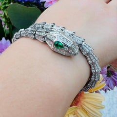 Bracciale Serpenti Bulgari con smeraldi e diamanti