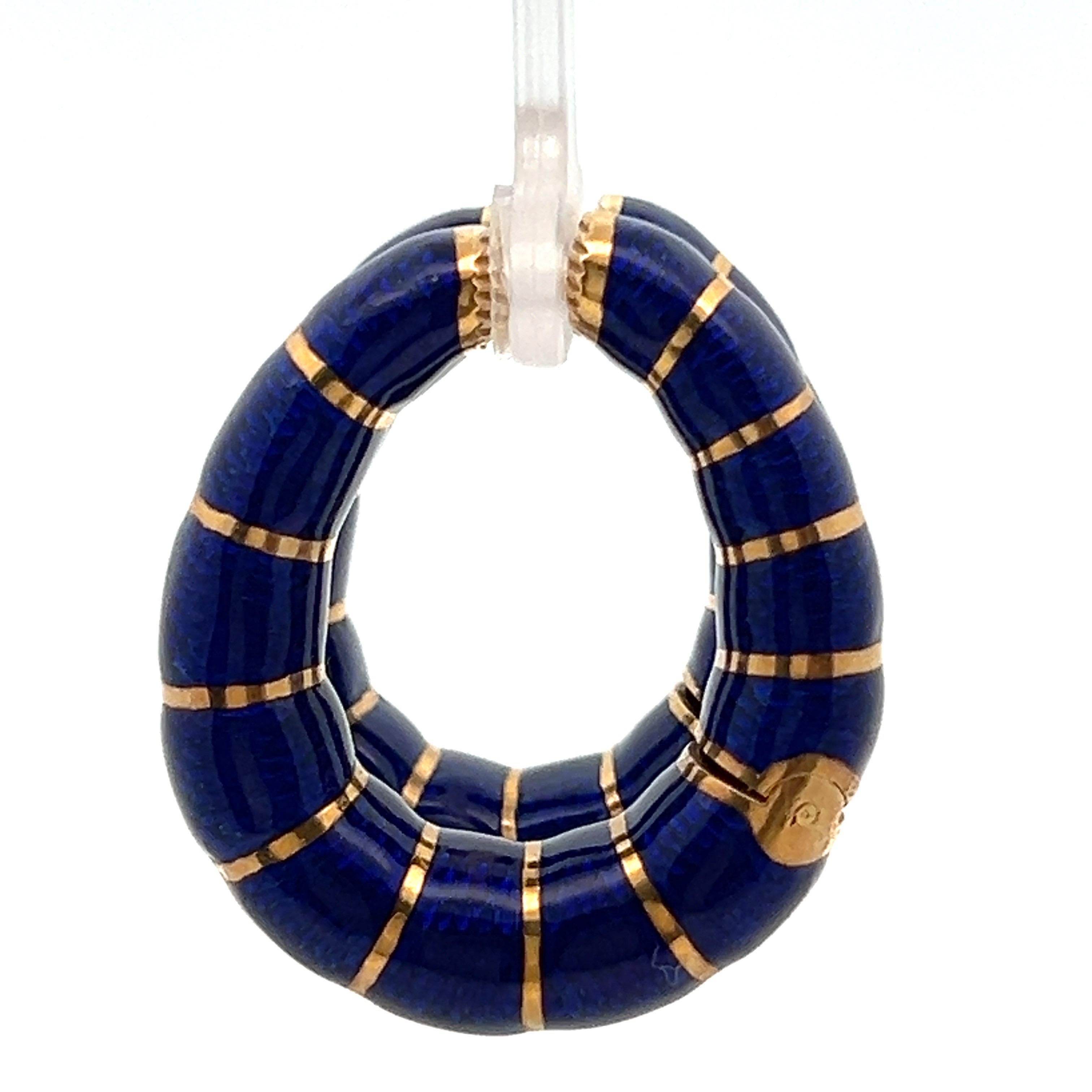 Bulgari Emaille-Reifen-Ohrringe 6
