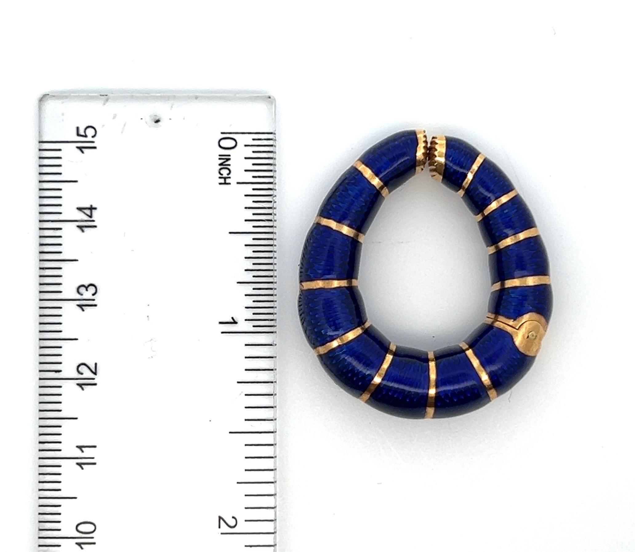 Bulgari Emaille-Reifen-Ohrringe 1