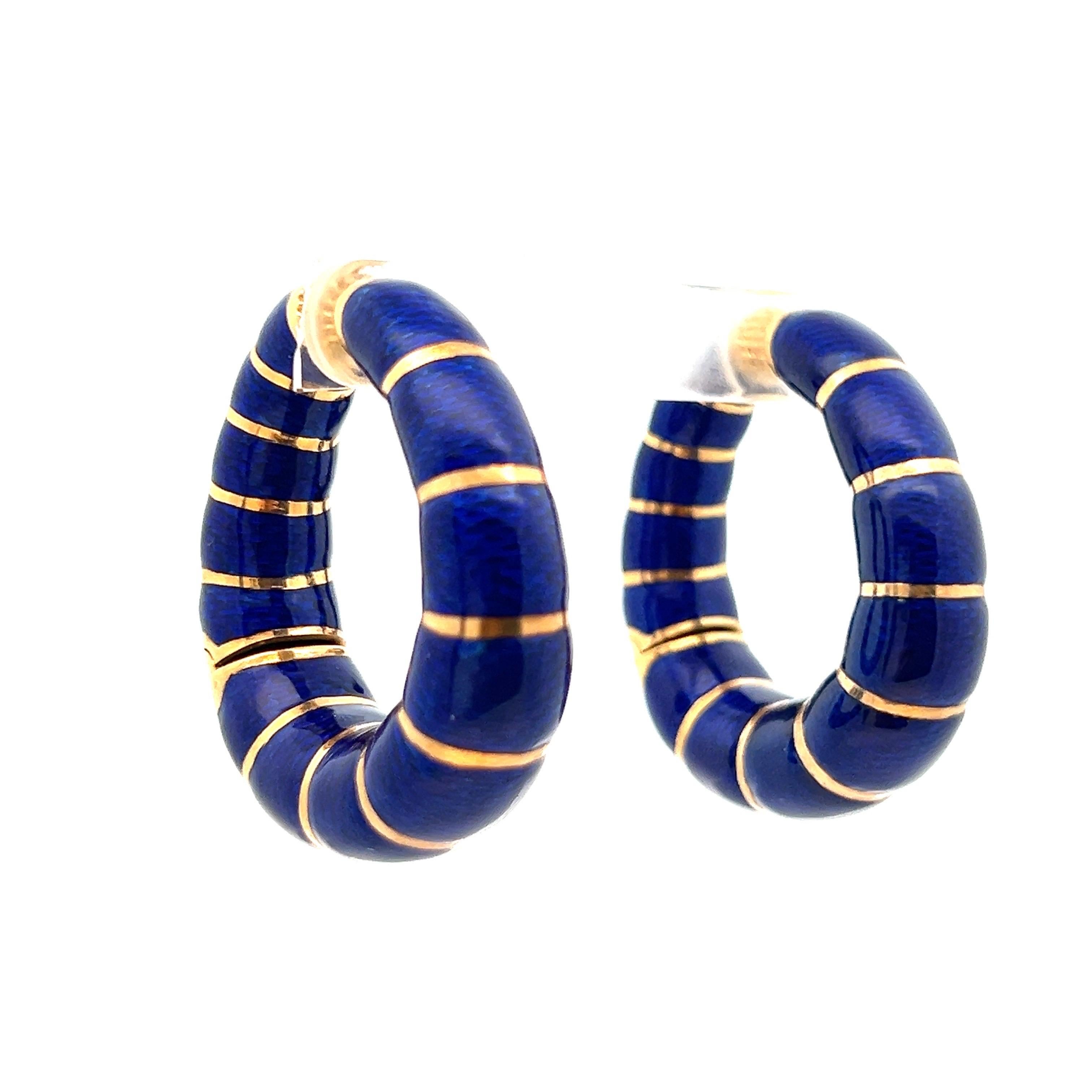 Bulgari Emaille-Reifen-Ohrringe 3