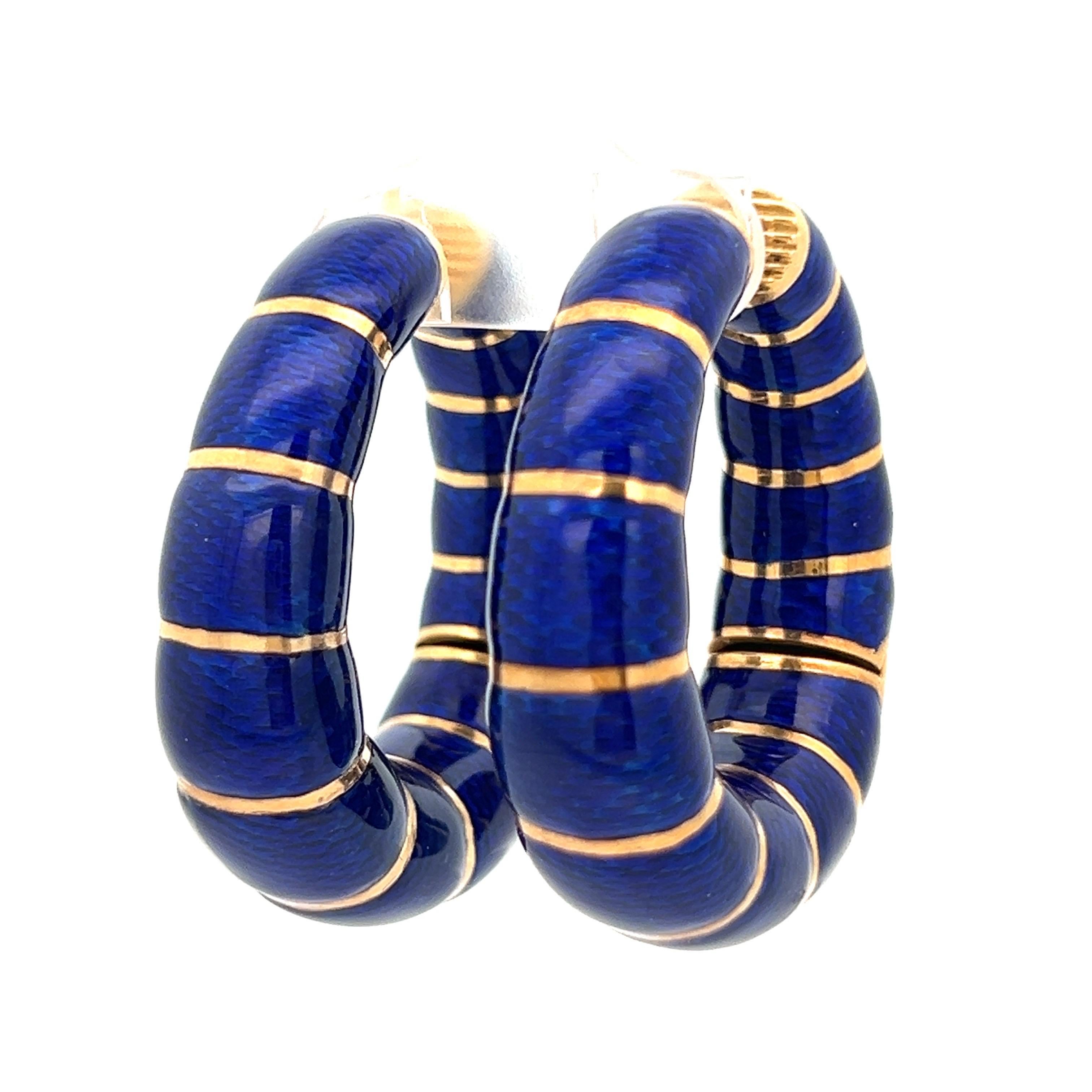 Bulgari Emaille-Reifen-Ohrringe 4