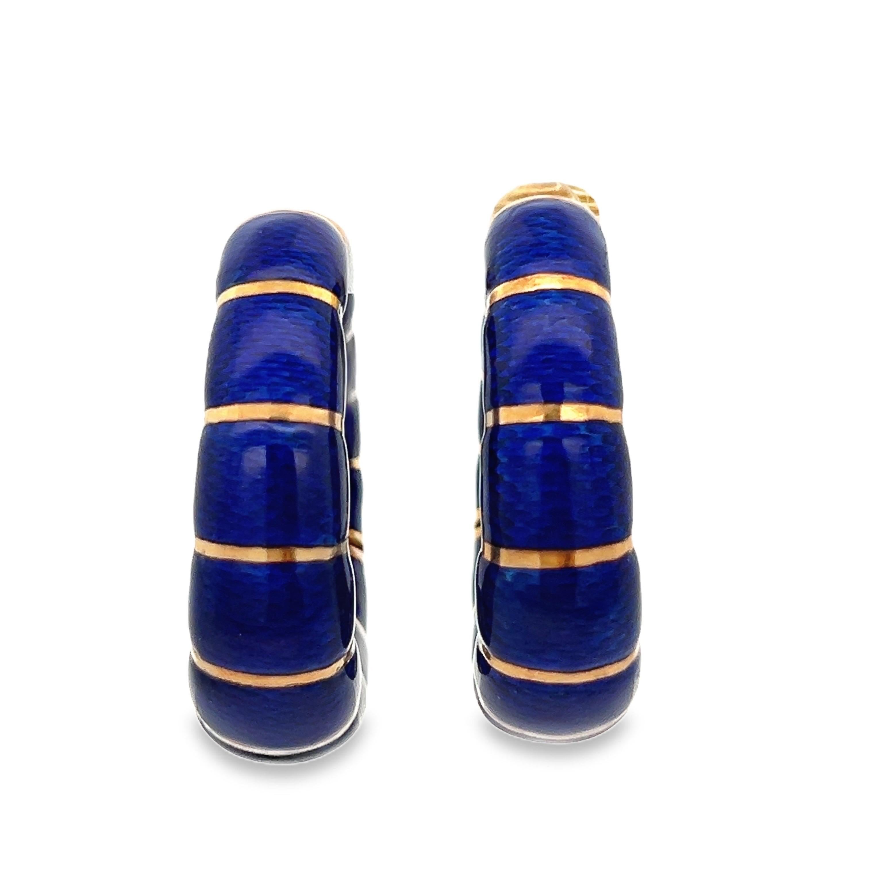 Bulgari Emaille-Reifen-Ohrringe 5