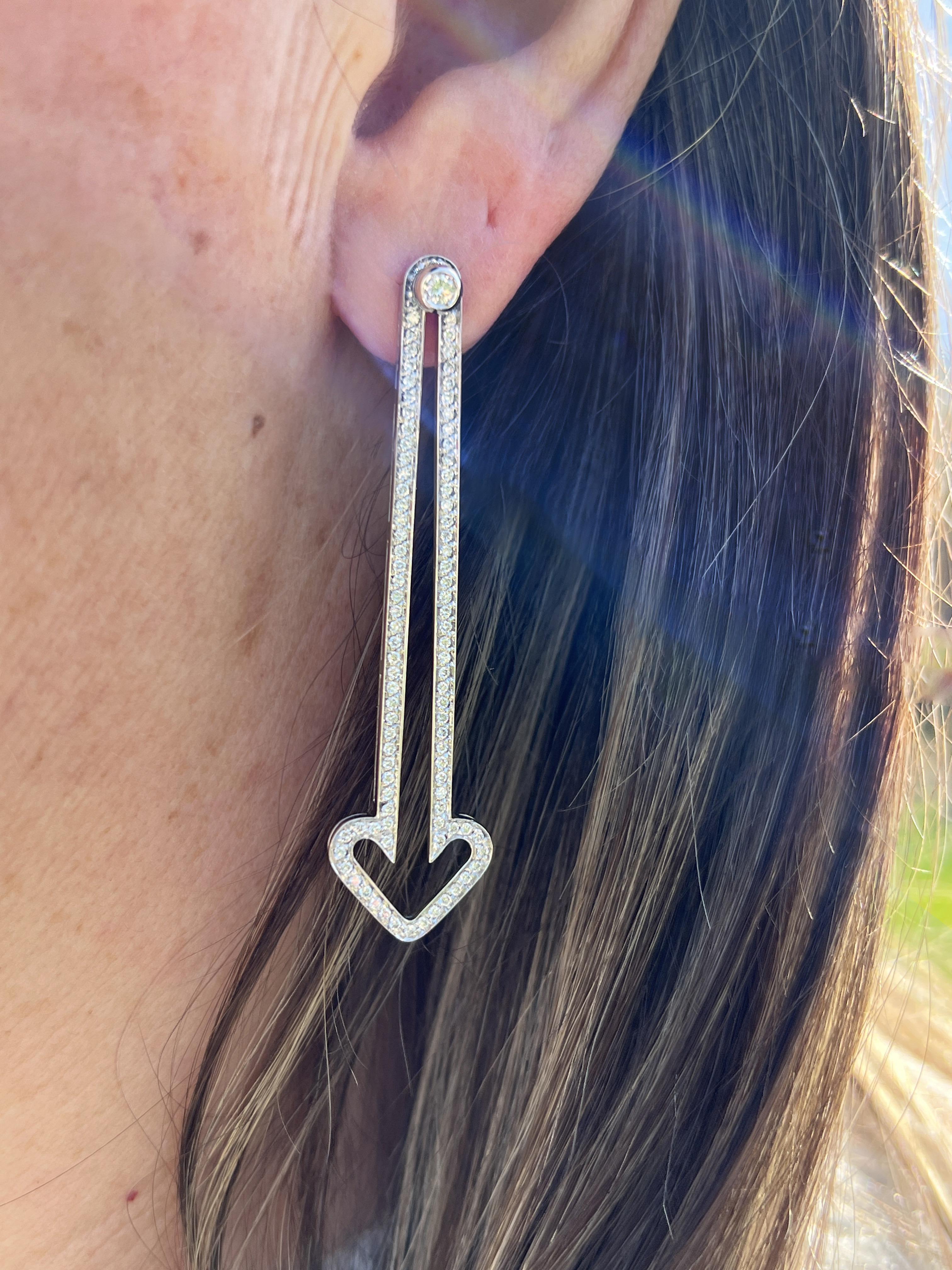 da uomo o donna Orecchini Bulgari Enigma con diamanti da 1,15 tcw in oro bianco 18 carati in vendita
