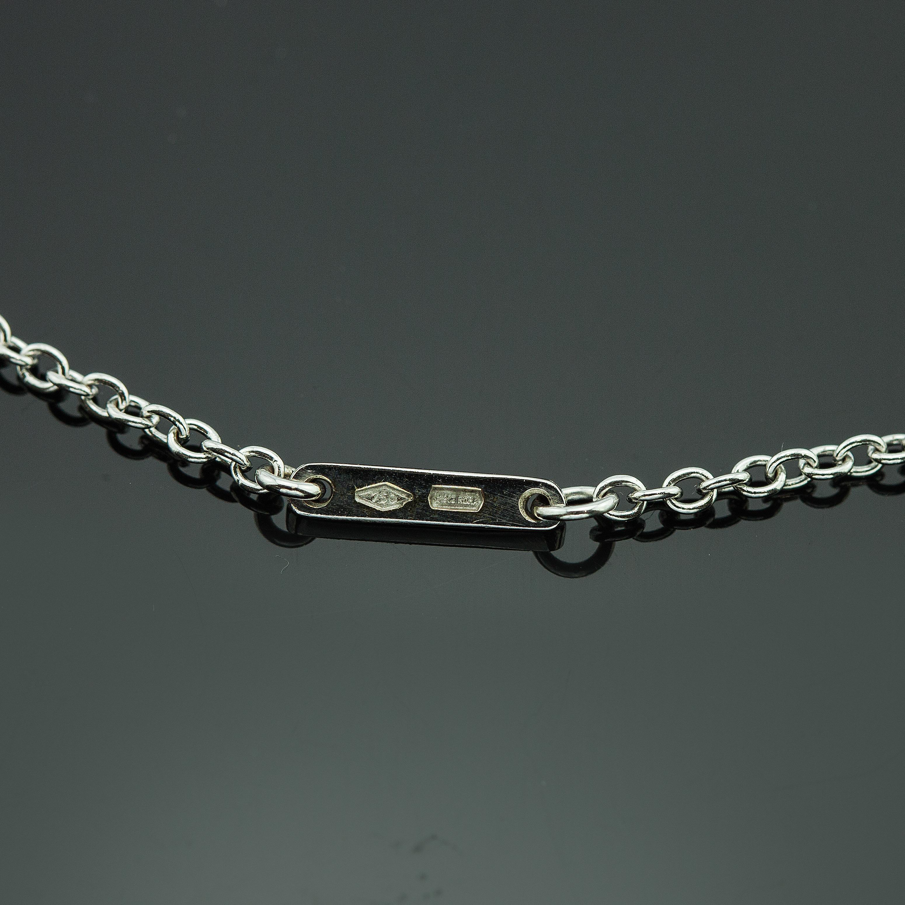 Collar Colgante Labios Diamantes Bulgari Enigma Oro Blanco 18K en venta 1
