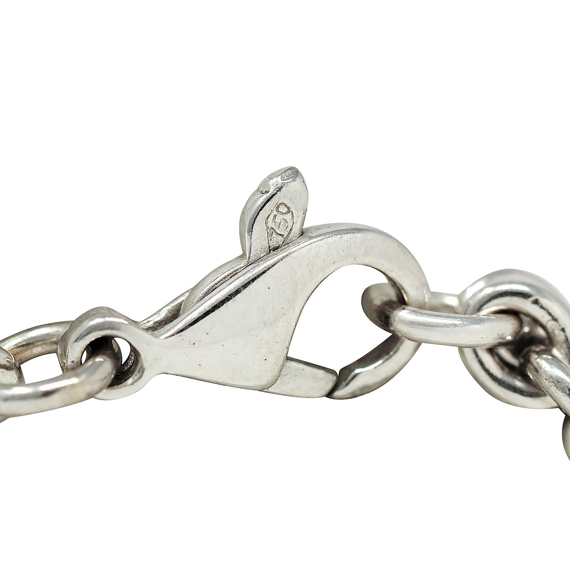 Bulgari Enigma 2000, collana a catena con diamanti in oro 18 carati da 2,50 carati, con labbra a stazione in vendita 3