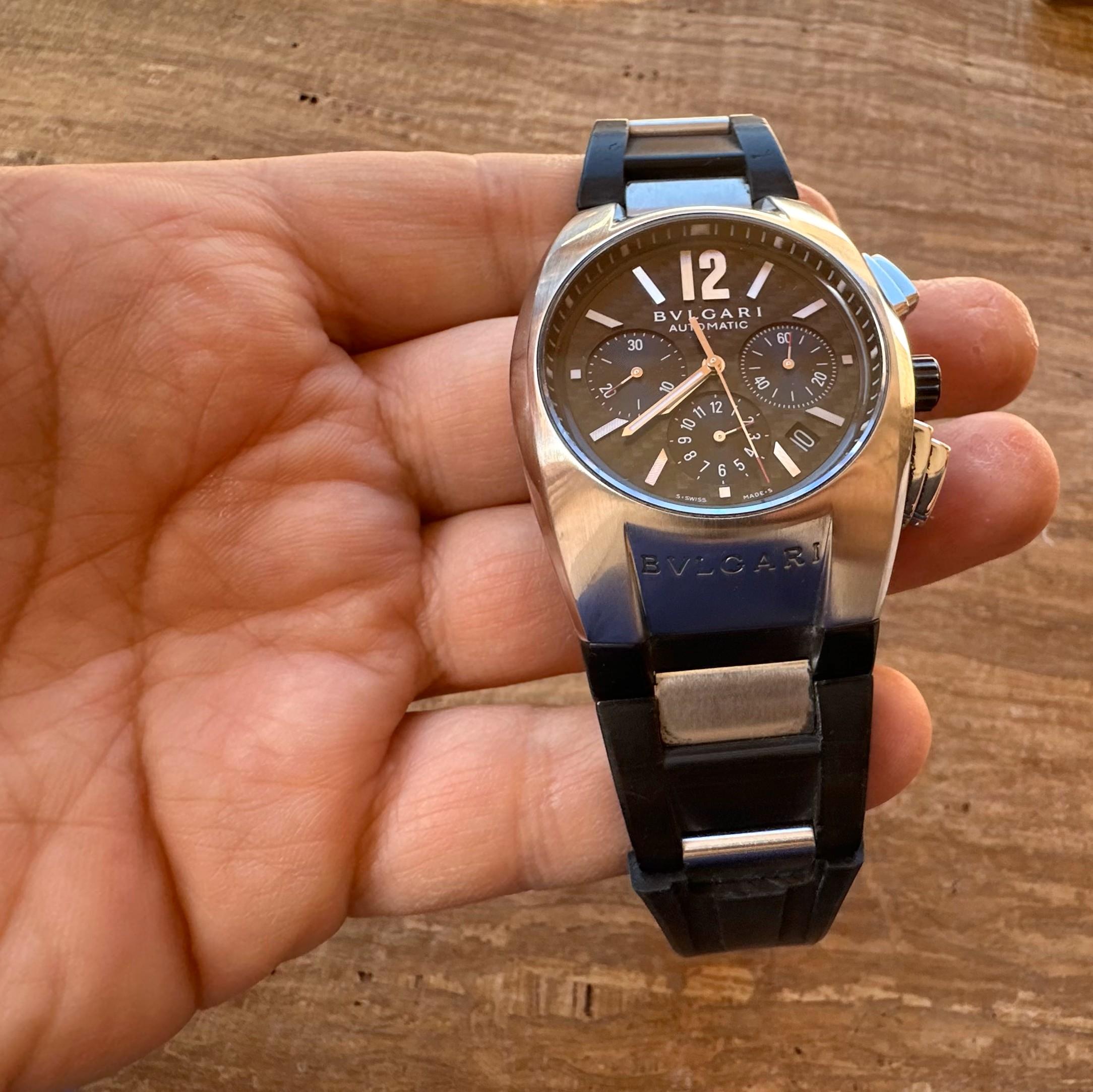 Bulgari Ergon Chronograph Automatic ref EG40SCH Watch For Sale 11