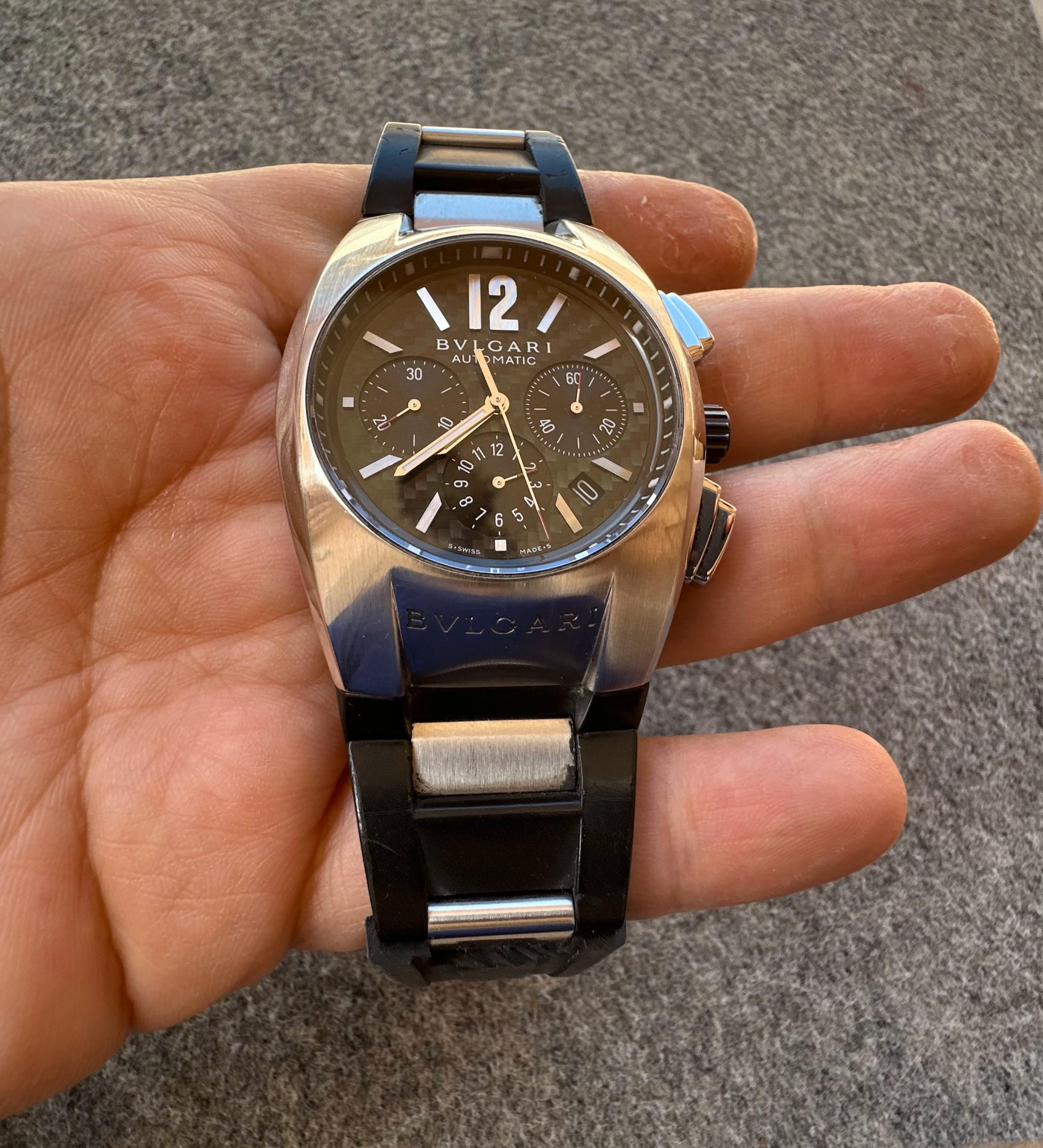 Bulgari Ergon Chronograph Automatic ref EG40SCH Watch For Sale 12