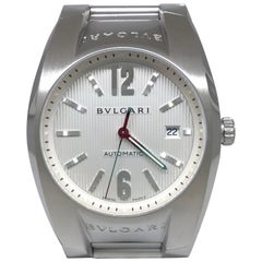 Bulgari Ergon Stainless Steel Automatic Silver Dial Date Bracelet Men's Watch