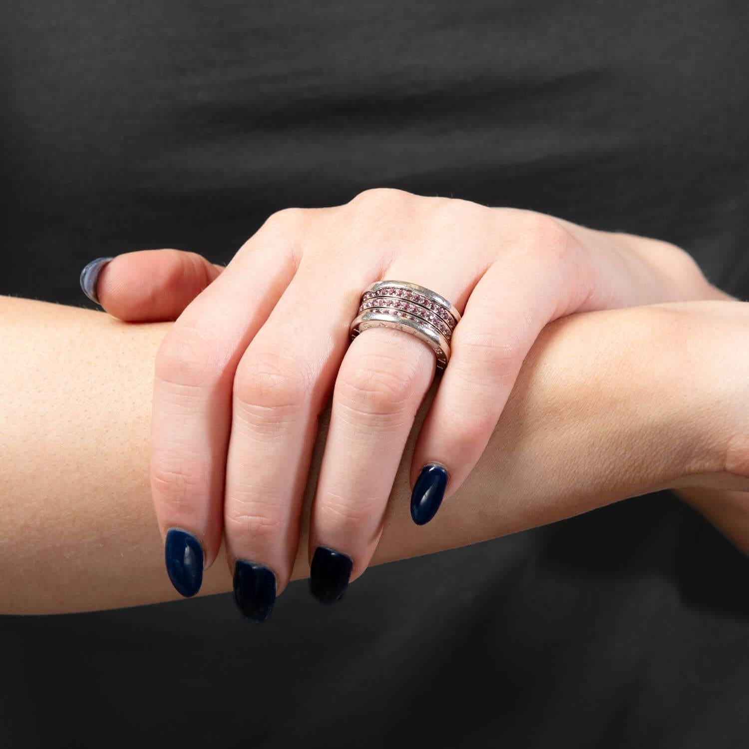 BULGARI Estate 18k Sapphire Ring im Angebot 7