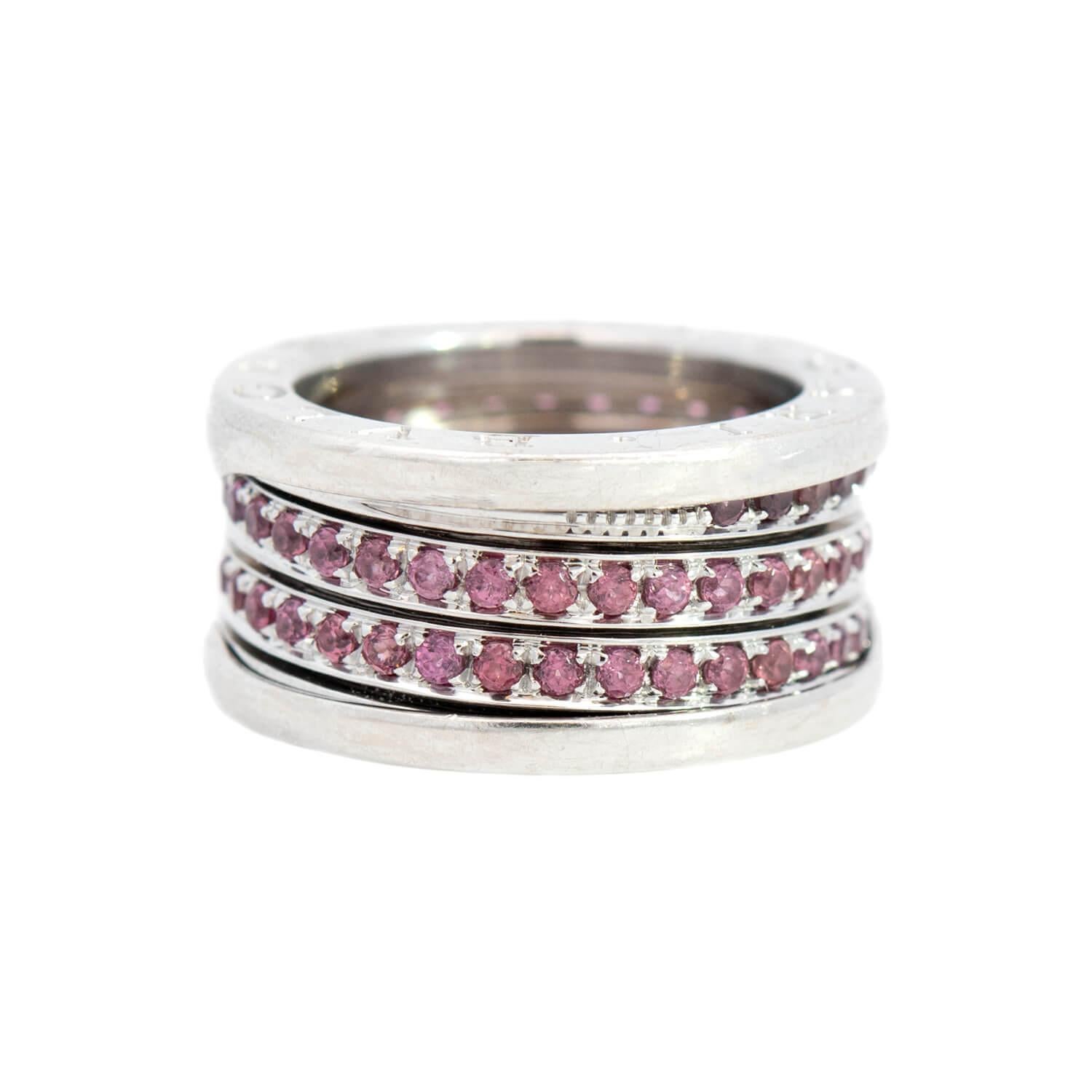 BULGARI Estate 18k Sapphire Ring (Ungeschliffen) im Angebot