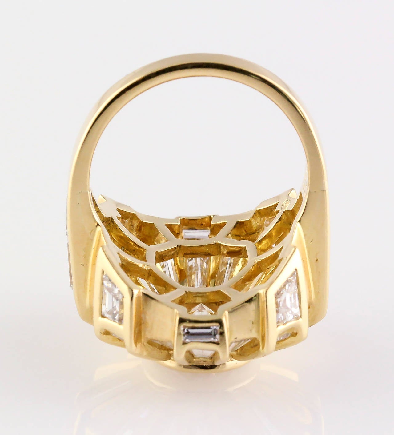 Women's Bulgari Estate Diamond and 18 Karat Gold Cocktail Ring