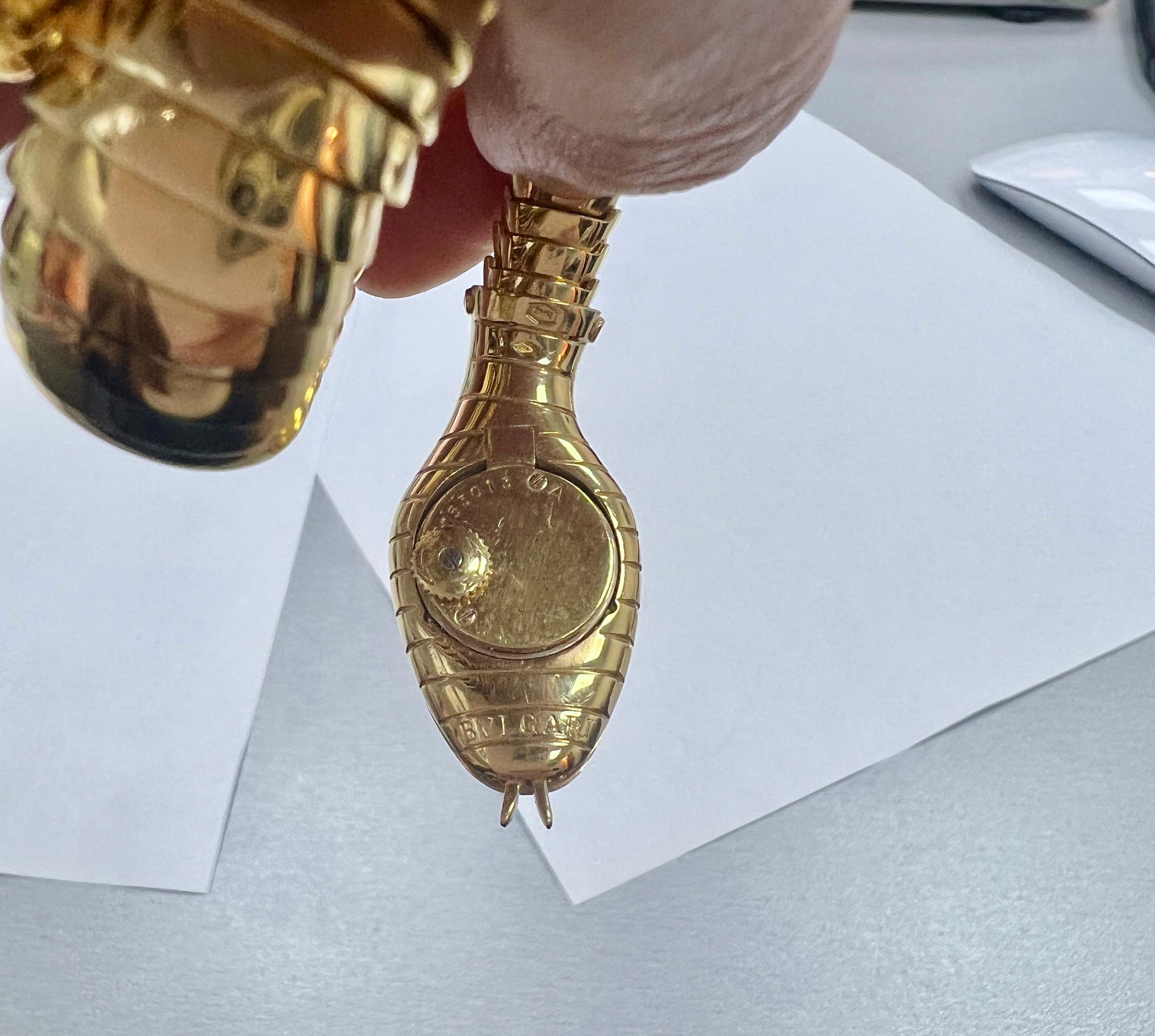 Orologio Bulgari Straordinario Serpenti Tubogas Bracciale in oro 18k in vendita 2