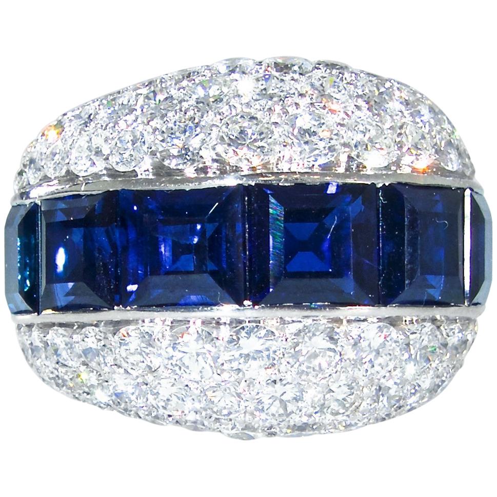 Bulgari Fine Sapphire and Diamond Ring