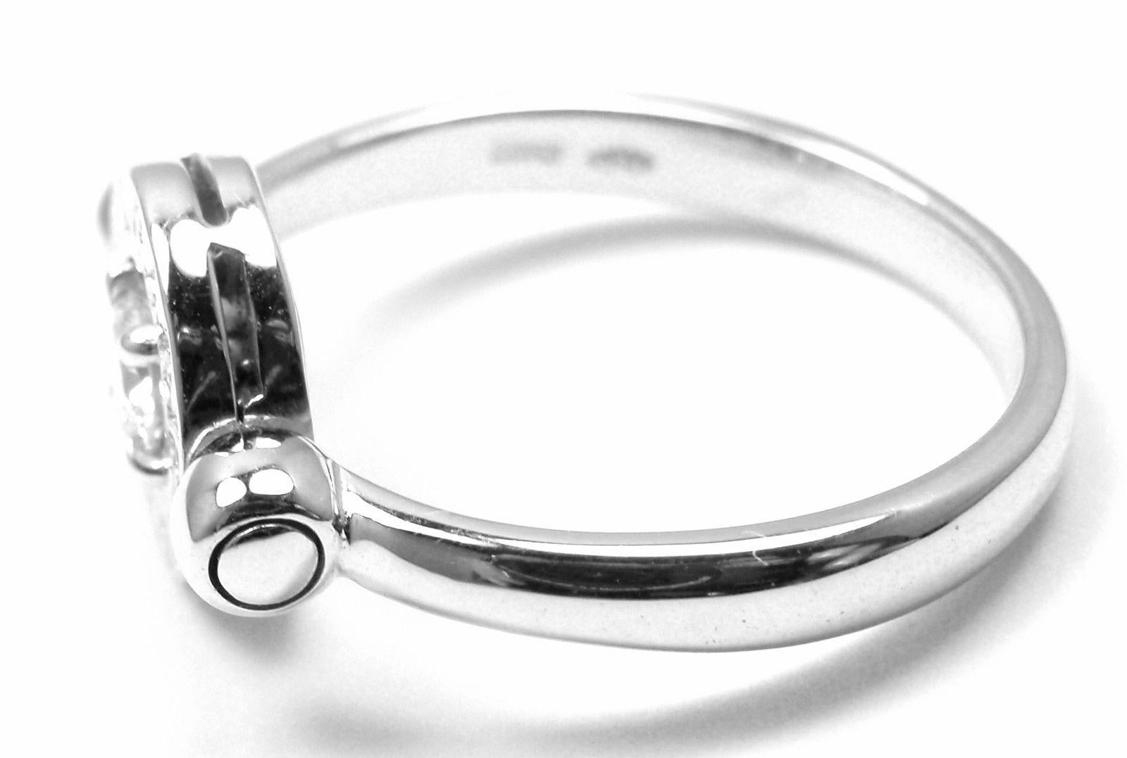 Women's or Men's Bulgari Flip Diamond White Gold Band Ring For Sale