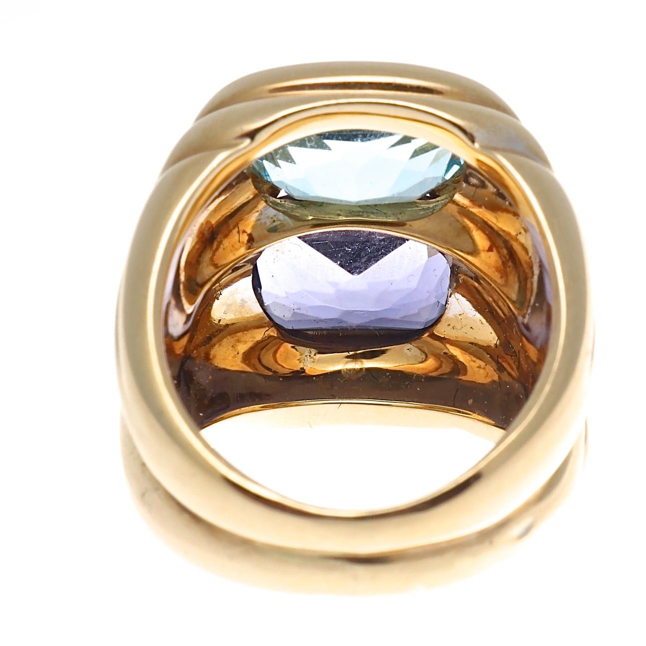 Women's Bulgari Gemstone Gold Ring