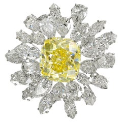 Bulgari GIA-zertifizierte Vintage-Diamantenbrosche um 1960