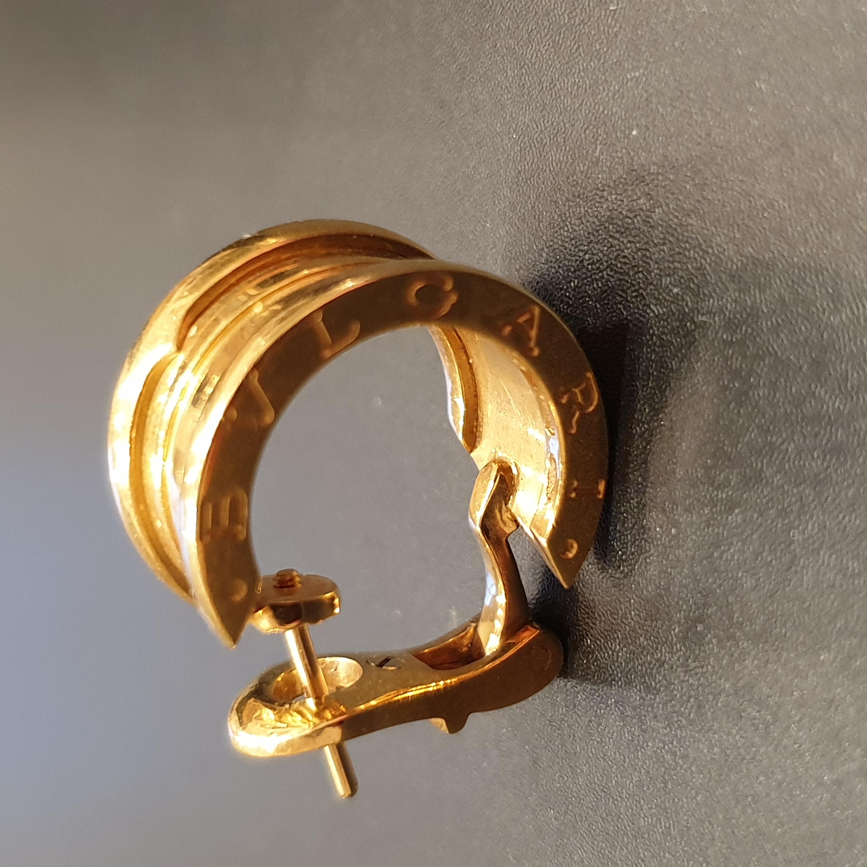 Bulgari Gold Hoop Earrings 2