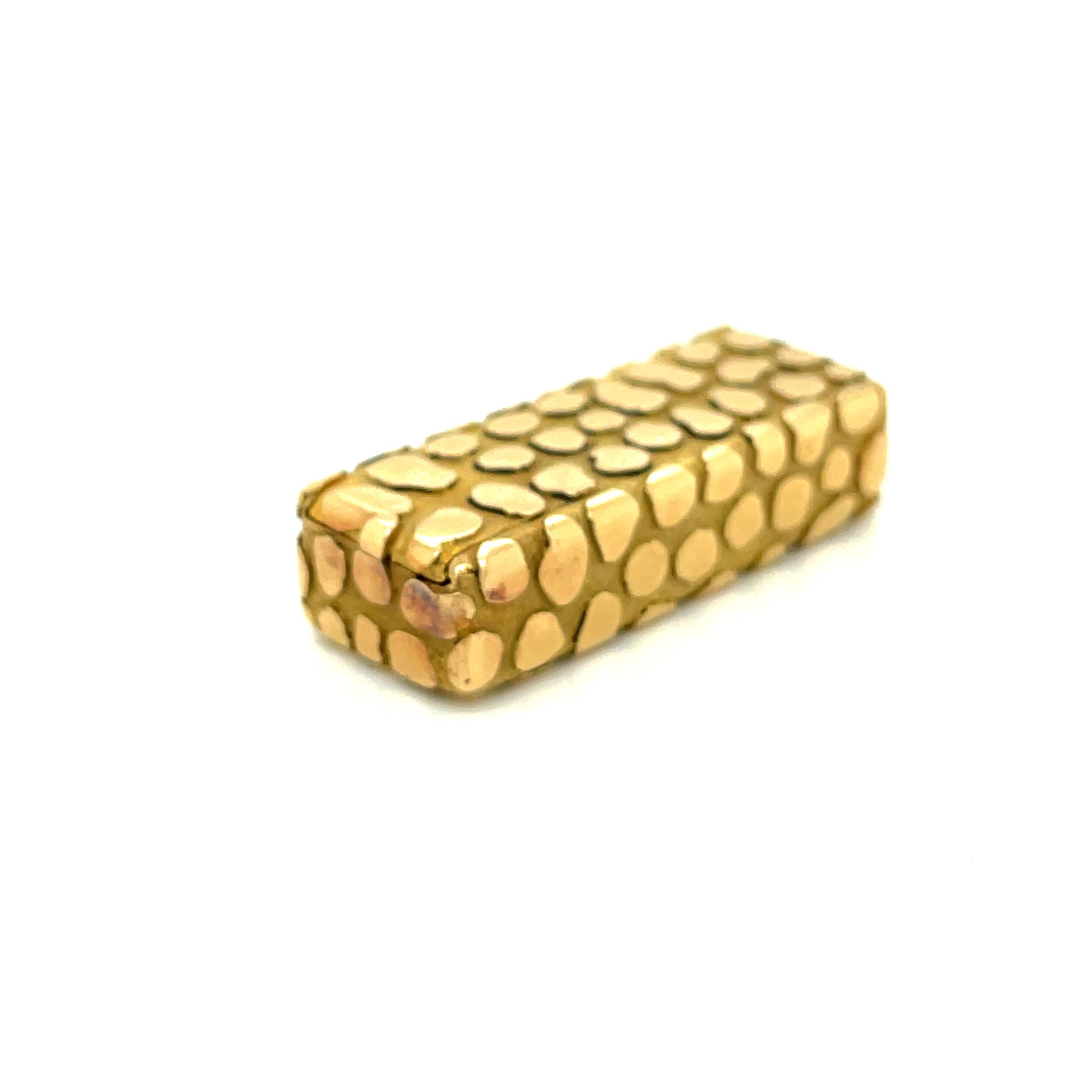 Bulgari Gold Leopardprint Design Pills box  1