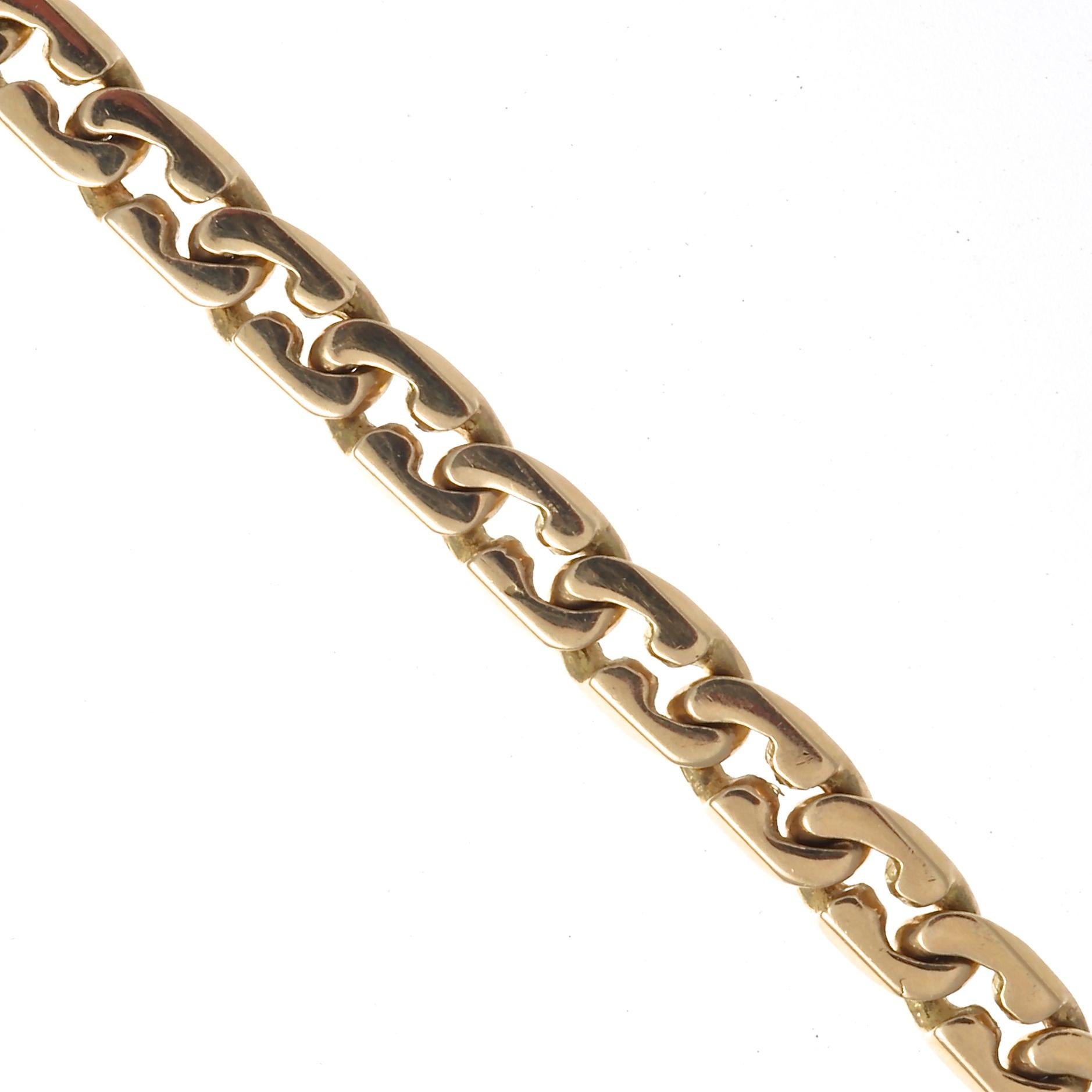 Bulgari Gold Link Bracelet In Excellent Condition In Beverly Hills, CA
