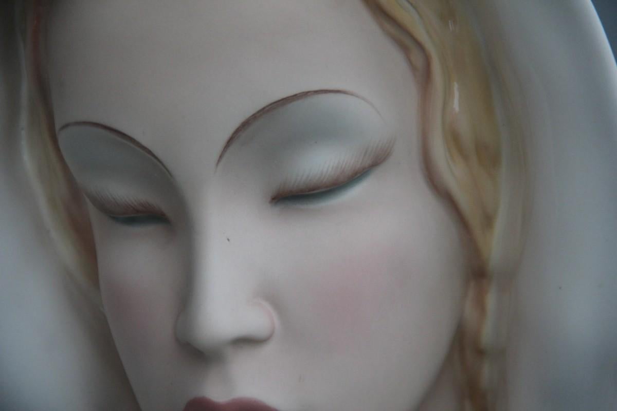 Bust Sculpture Le Bertetti Torino Mid-Century Modern Italian Design Melancholy For Sale 2