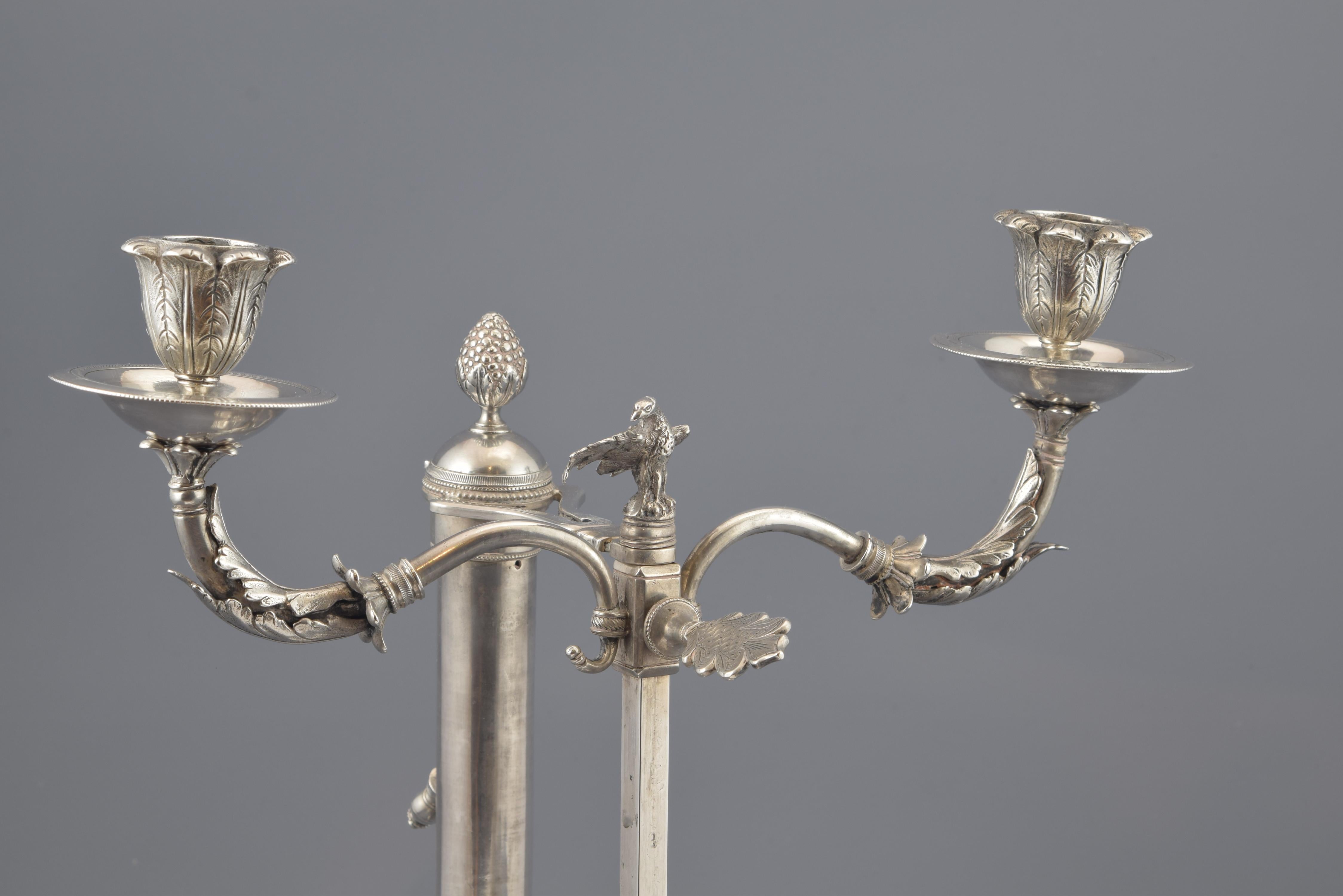 Lampada in argento massiccio, con marchio di garanzia, forse Malaga, Spagna, XIX secolo in vendita 4