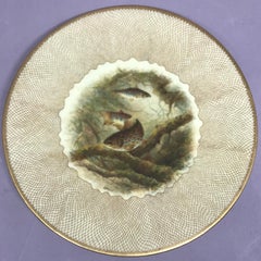 Set of Ten English Fish Plates