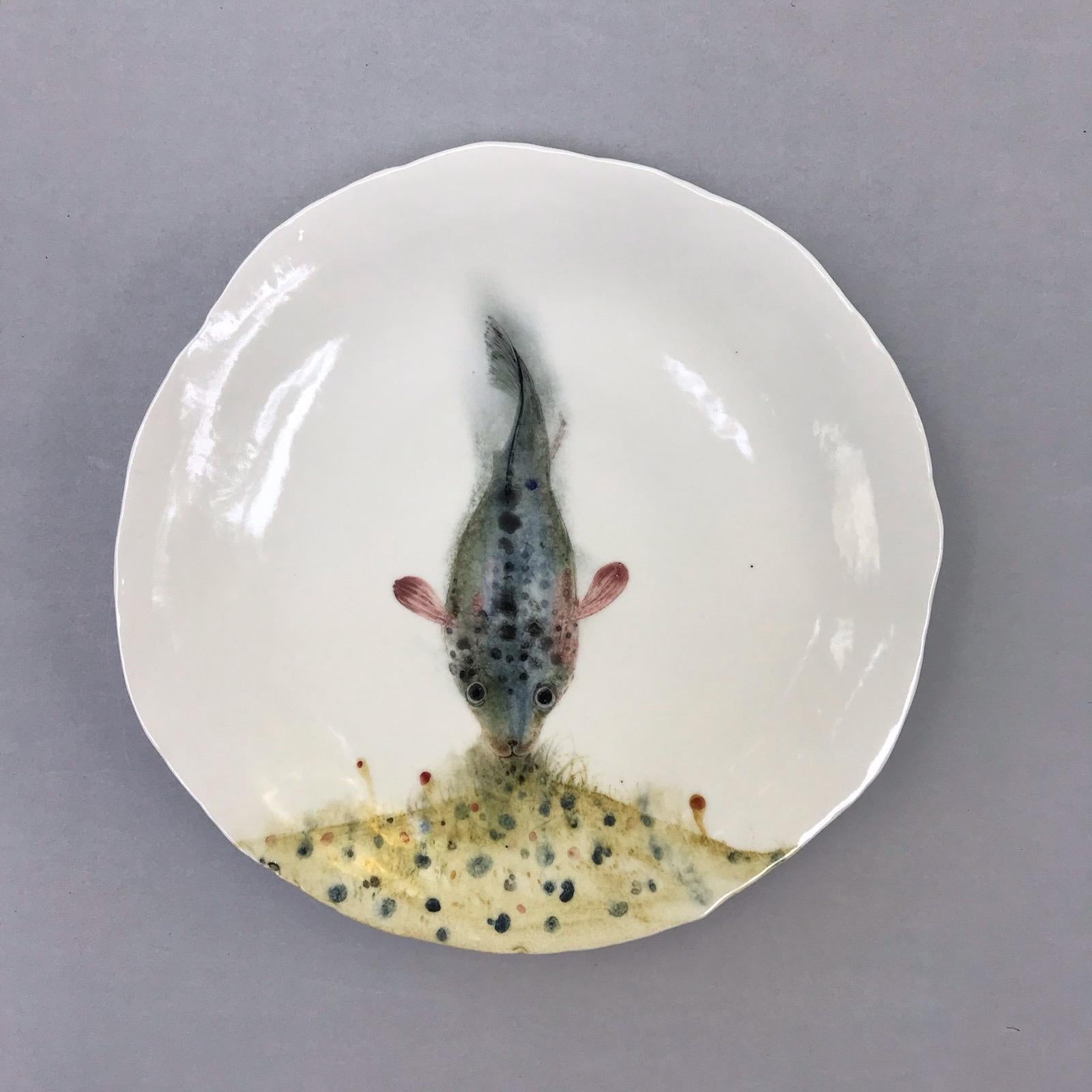 XUE SUN 2018 - Unique enameled ceramic wall platter or center plate. Measures: 29 cm diameter

XUE SUN - Born in Shandong -China
Exhibtion
2018 
Xue Sun 