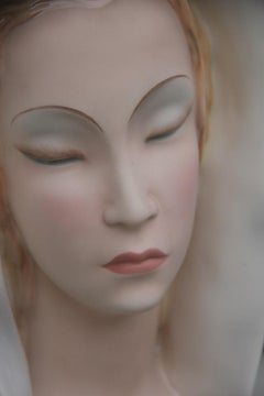 Busto Escultura Le Bertetti Turín Diseño italiano moderno de mediados de siglo Melancolía