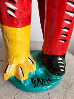 Folk Art Statue by Mexican Artist Serapio Medrano