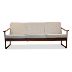 Vintage Peter Hvidt & Orla Mølgaard Nielsen Teak FD-130 3-Seat Sofa