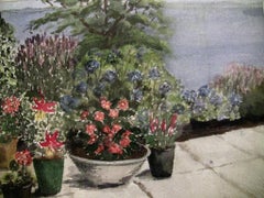 Irish Watercolor by M MacLoughlin of Still Life Plants