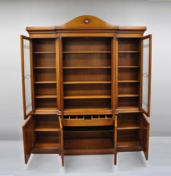 Maslow Freen French Empire Style Breakfront Bookcase China Cabinet