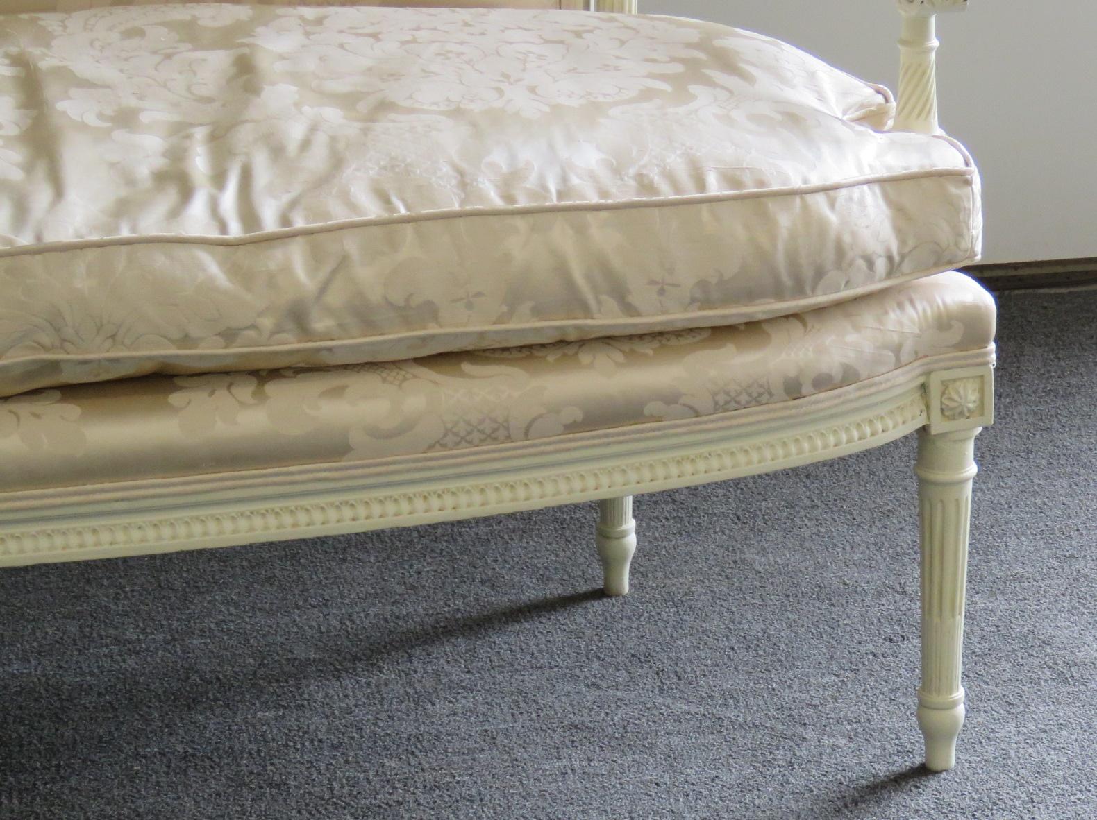 French Louis XVI Style Settee Attributed to Maison Jansen