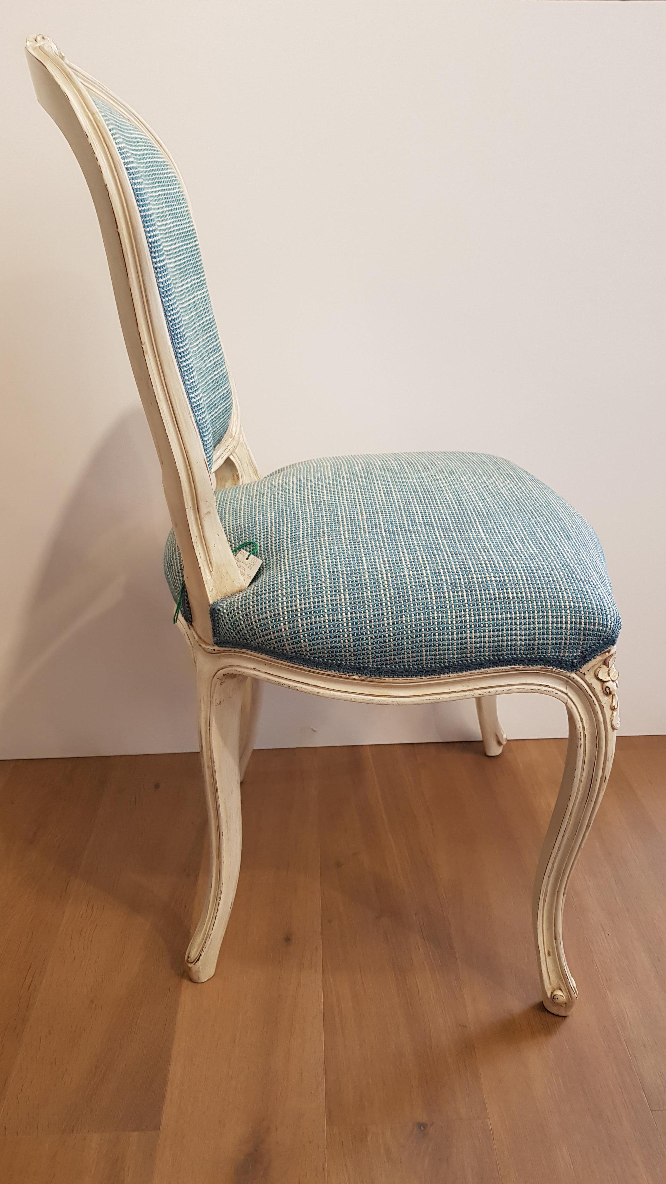 Italian Louis XV Style Chairs Made in Italy in the 1950s For Sale