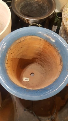 Blue Terra Cotta Planter