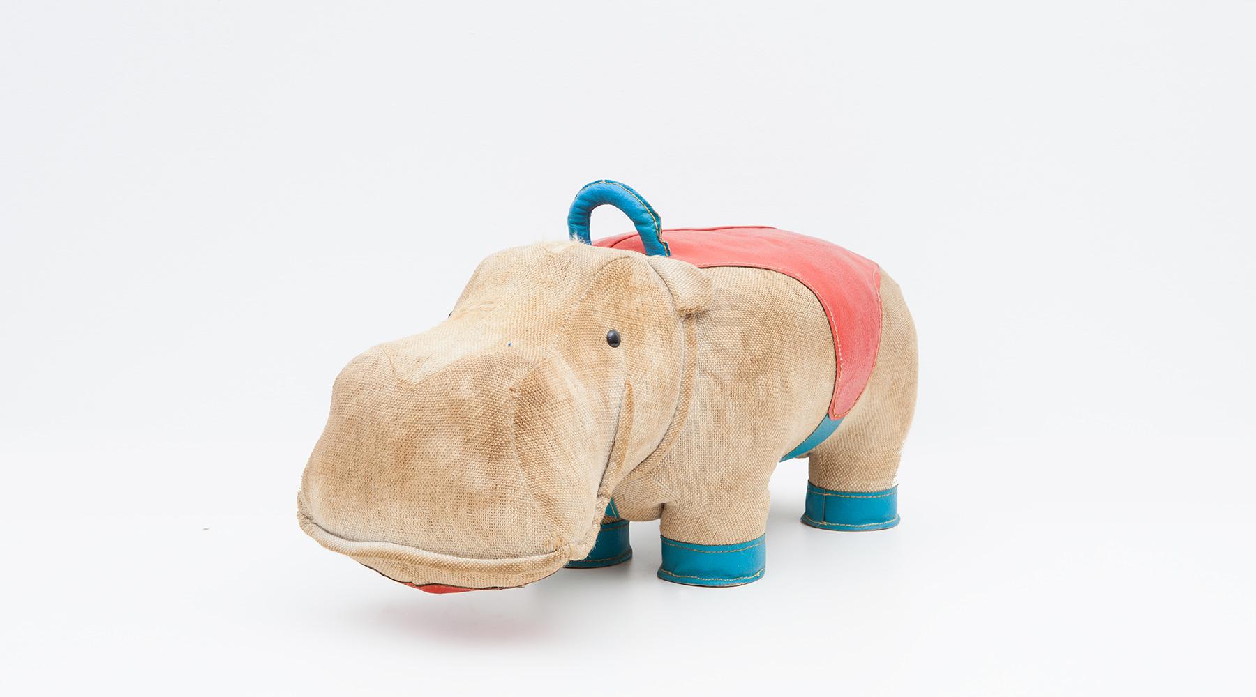 1970s High-Quality Children Toy 'Hippo' by German Renate Müller 'c' (Moderne der Mitte des Jahrhunderts)