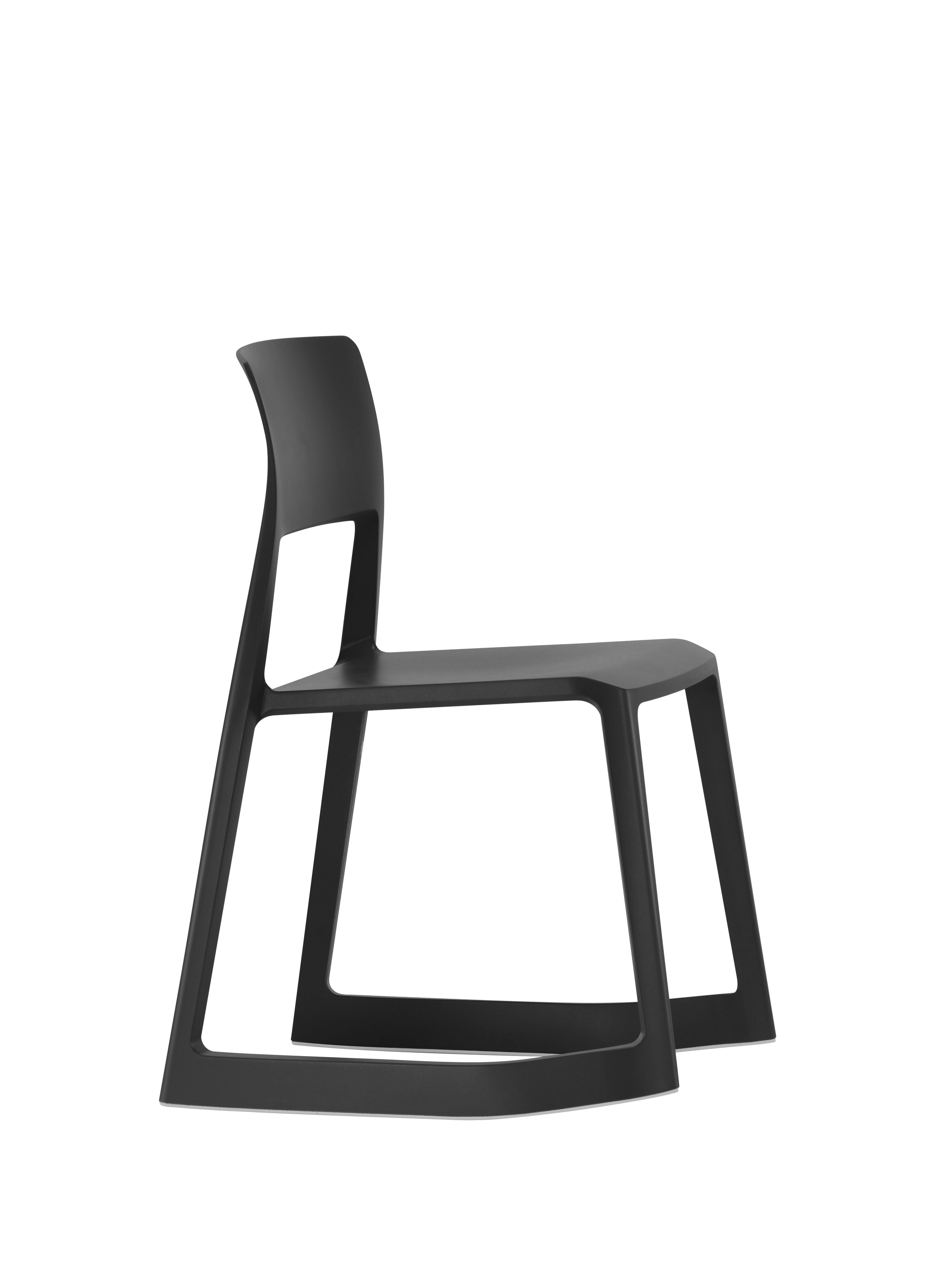 Modern Vitra Tip Ton Chair in Basic Dark by Edward Barber & Jay Osgerby For Sale