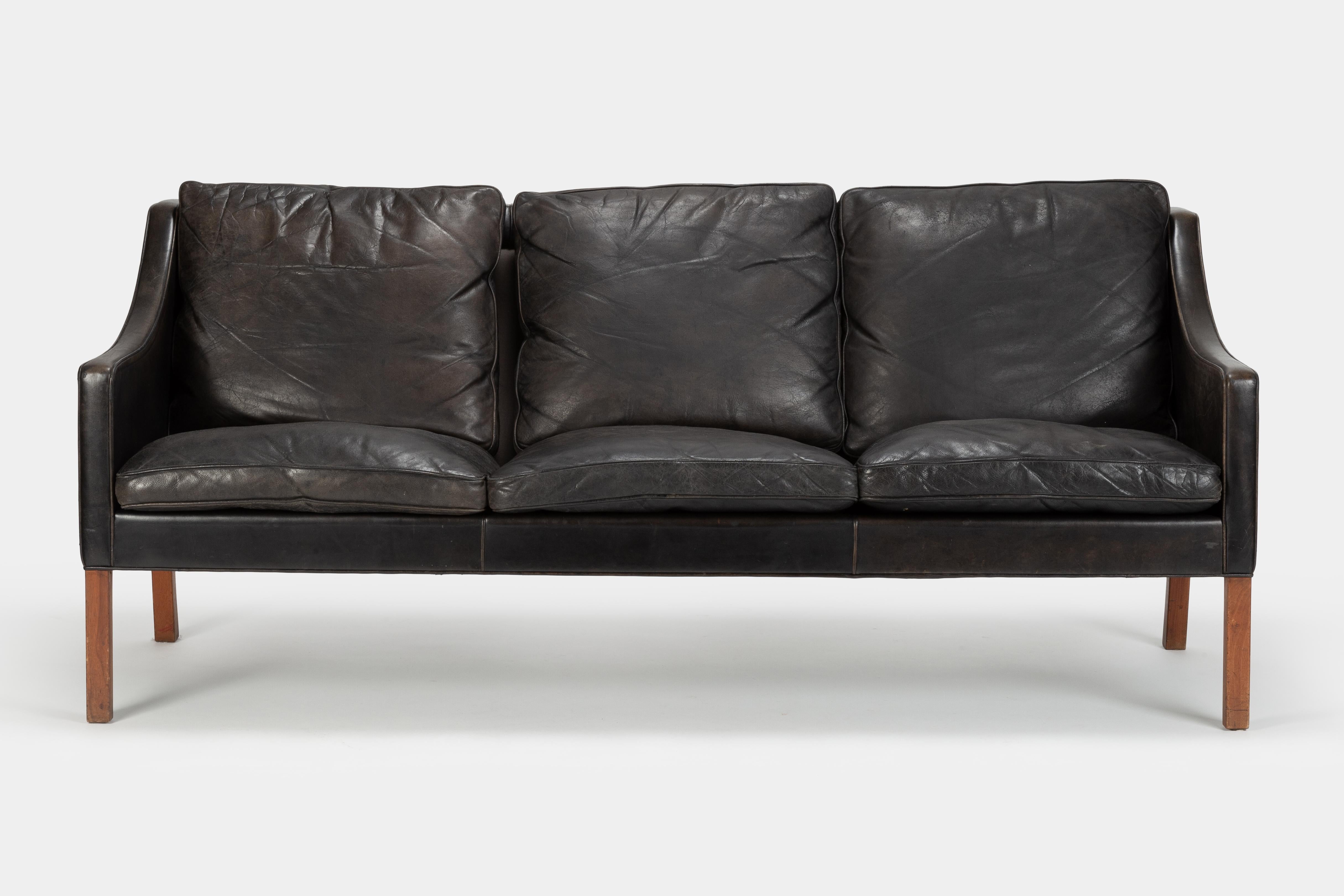 Danish Borge Mogensen 3-Seat Sofa Model 2209 Fredericia, 1960s