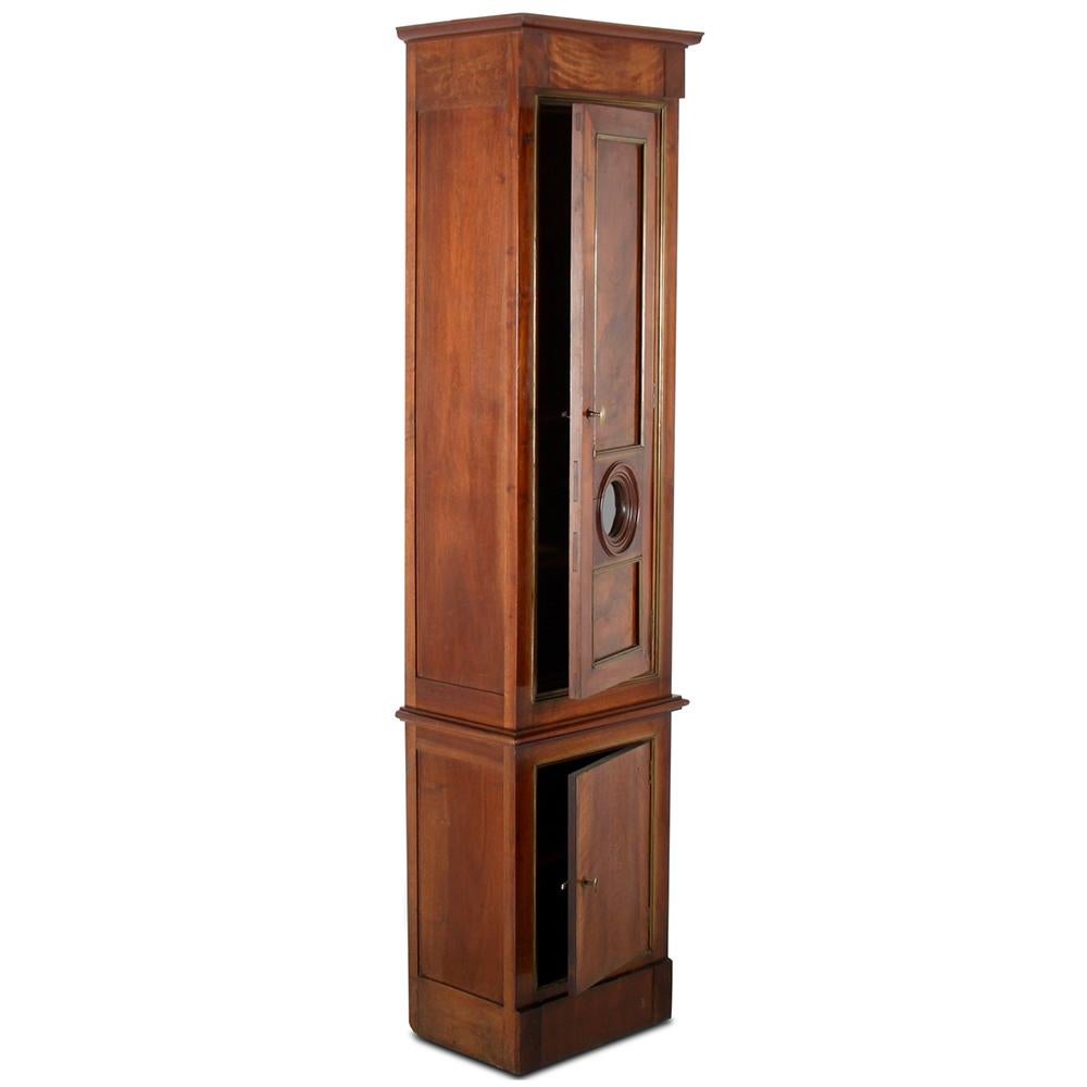 19th Century French 'Clock Case' Cabinet In Good Condition In Vancouver, British Columbia