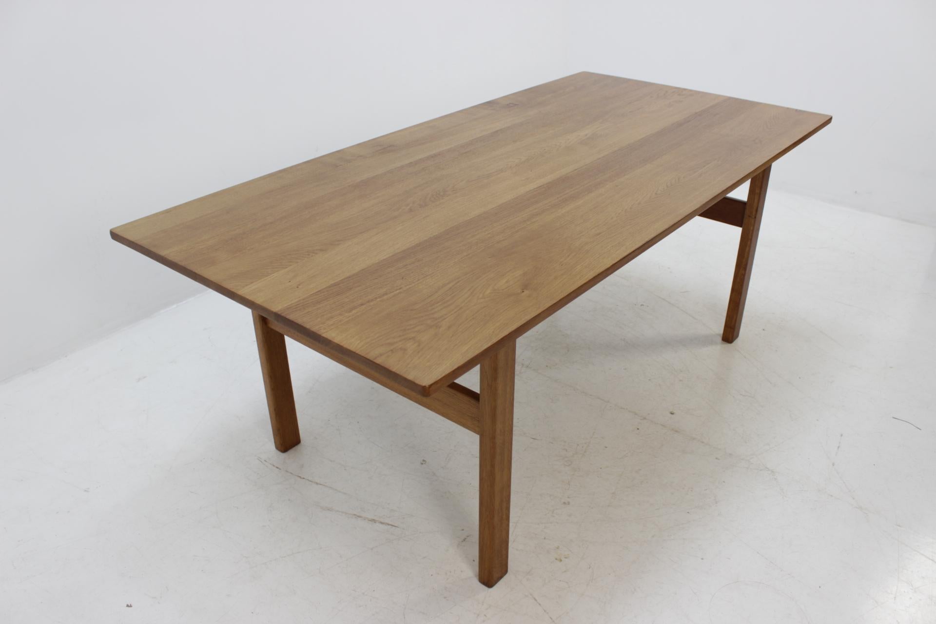 Danish Kurt Ostervig Solid Oak Extendable Dining Table