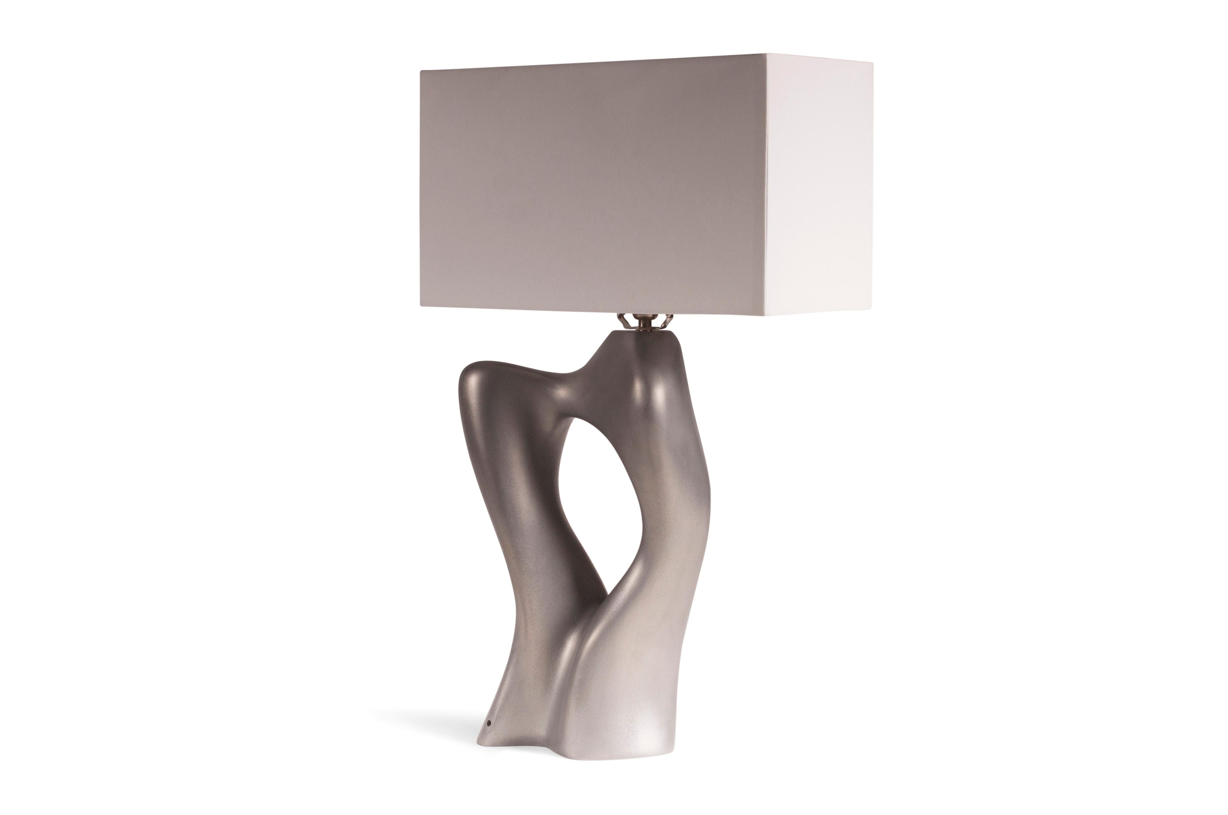 American Amorph Vesta Table Lamp, Stainless Steel Finish