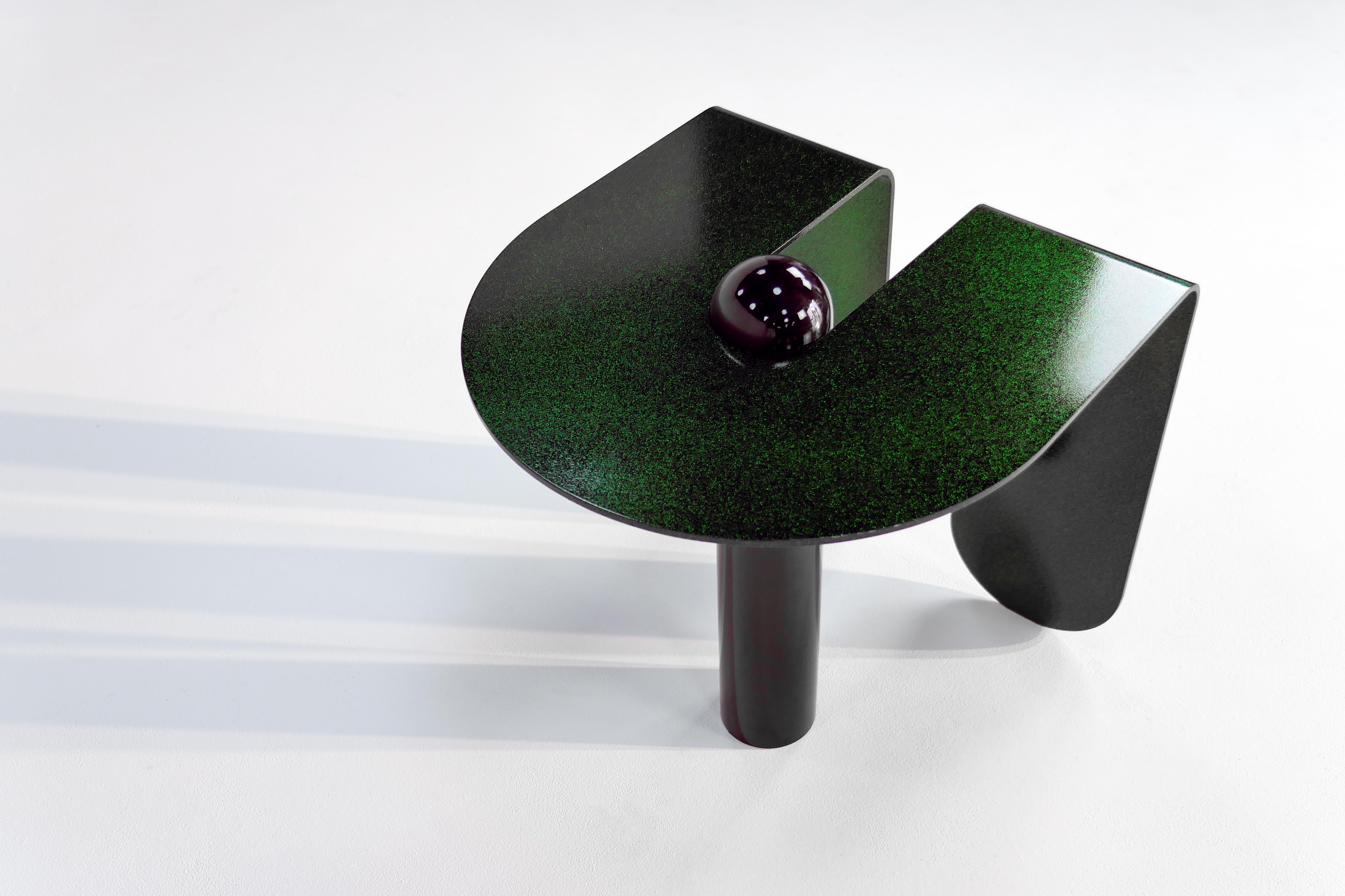 Dazzling Geometric Side Table by Birnam Wood Studio and Suna Bonometti In New Condition In Ridgewood, NY