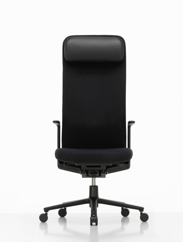 Vitra Pacific High Upholstered Backrest Chair with Headrest by Edward